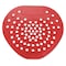 Hospeco Health Gards Vinyl Urinal Screen, 7 3/4"w x 6 7/8"h, Red, Cherry, PK12 HOS 03901 - alternate 1